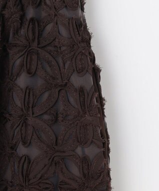 自由区 【カタログ掲載】テープエンブロイダリー スカート ブラウン