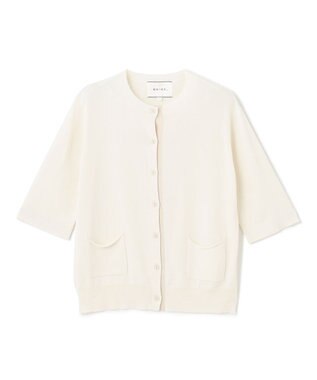 BEIGE， 【S-size】VALOIS / 半袖カーディガン Ecru