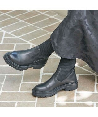 MODE ET JACOMO <MODE ET JACOMO>タンクソールニットブーツ ブラック