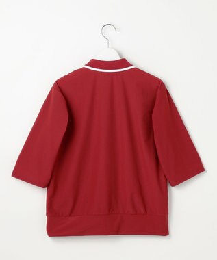 23区GOLF 【WOMEN】AIR TOOL七分袖ポロシャツ レッド系