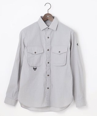 JOSEPH ABBOUD MOUNTAIN 【UNISEX】ECO撥水 ハイパワーストレッチアウトドアシャツ ライトグレー系