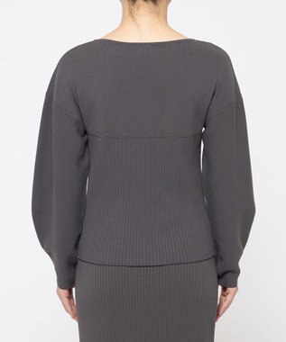 uncrave 【手洗い可】スムース ニット ビスチェ プルオーバー（uncrave STANDARD） スレート