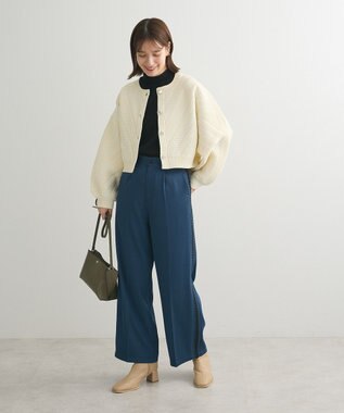 Green Parks ・Ｐｅｔｉｔ　Ｆｌｅｕｒ　ラメテレコハイネック Gray Mixture