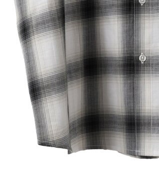 WEGO 【ユニセックス着用アイテム/綿100%/MLサイズ展開】別注NEW　JACKオンブレチェックシャツ（S） ホワイトチェック1