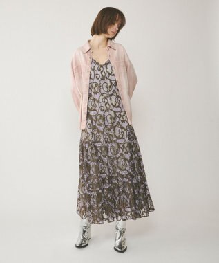 GRACE CONTINENTAL オーバーデニムシャツ ピンク