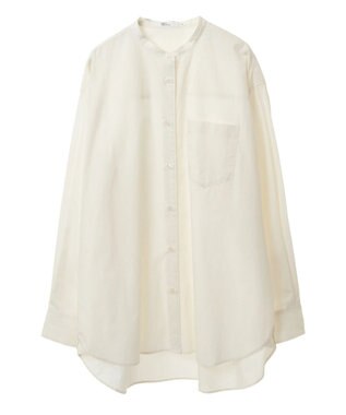 CRAFT STANDARD BOUTIQUE バンドカラーシャツ Off White