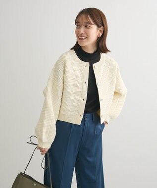 Green Parks ・Ｐｅｔｉｔ　Ｆｌｅｕｒ　ラメテレコハイネック Gray Mixture