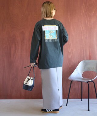 AMERICAN HOLIC ダンボールポンチスカート Gray Beige