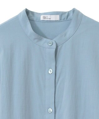 CRAFT STANDARD BOUTIQUE レイヤード風シャツワンピース Sax