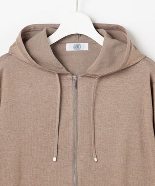 J.PRESS LADIES Vis/Peスパーク ニット パーカー モカ系