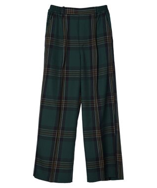 CRAFT STANDARD BOUTIQUE センタープレスチェックパンツ Check Green