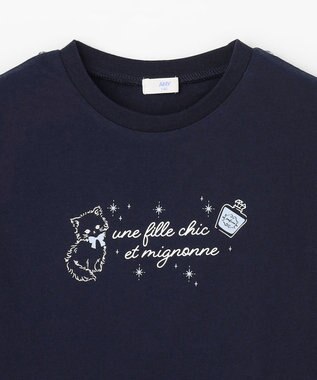 ANY KIDS 【綿100%/接触冷感】ひんやり 2WAY セーラーTシャツ ネイビー