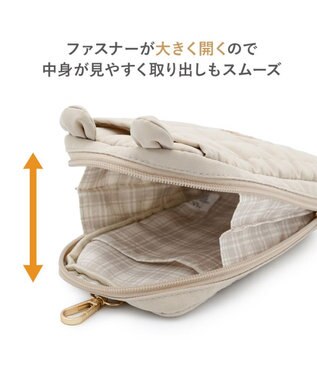 PET PARADISE ペットパラダイス くまちゃん キルトポーチ ブラウン