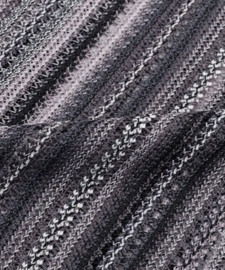 WEGO ストライプメッシュBIGシャツ（LS） グレー