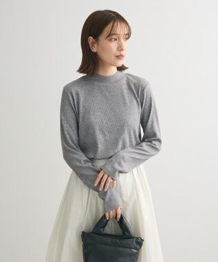 Green Parks ・Ｐｅｔｉｔ　Ｆｌｅｕｒ　ラメテレコハイネック Gray Mixture