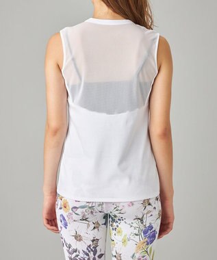 Chacott HandsomeCotton チュールノースリーブTシャツ ホワイト
