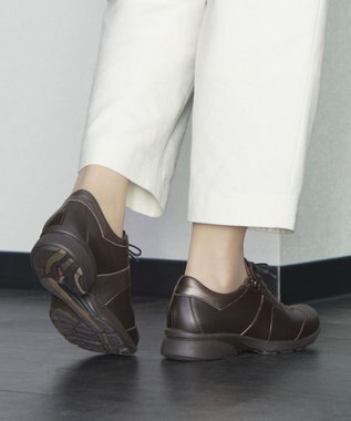 ASICS WALKING ペダラ レディース 3.0cm ヒール ブラウン系