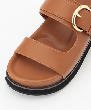 23区 バックル フッドベッド サンダル キャメル系