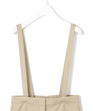 ICB L 【CLASSY.1月号掲載・2WAY・洗える】 クリアサテン ワイドストレートパンツ ベージュ系