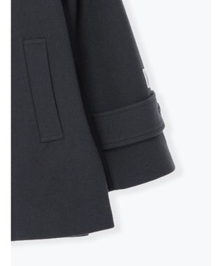 Te chichi ウールメルトンスタンドショートコート チャコールグレー