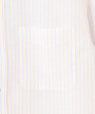 J.PRESS MEN 【WEB・一部店舗限定】コットンリネンマルチストライプ シャツ / B.D. オレンジ系1