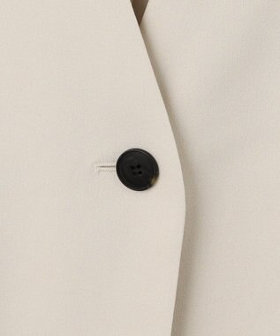 UNFILO L BEAUTY MOVE ノーカラージャケット アイボリー