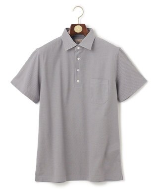 J.PRESS MEN 【ビジネスおすすめ / 吸水速乾】ドレスハニカム ポロシャツ ライトグレー系