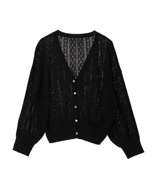 earth music&ecology キラキラボタンハートカーディガン
