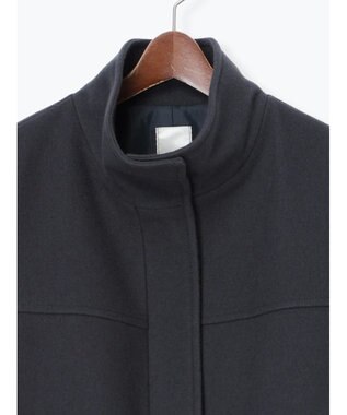 Te chichi ウールメルトンスタンドショートコート チャコールグレー