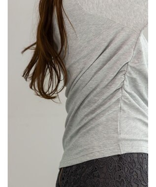 Te chichi スムースアシメロングスリーブプルオーバー《2025Autumn catalog vol.2 item》 グレー