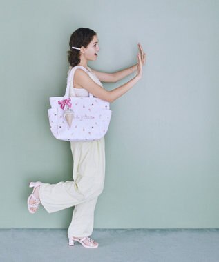 Maison de FLEUR サーティワン　サイドポケットトート Light Pink