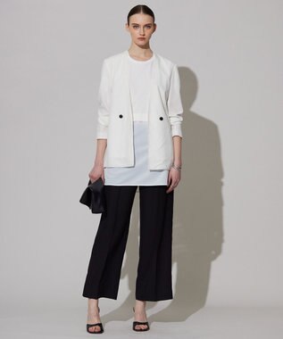 ICB 【一部カラーのみ接触冷感・洗える】UnleashLite ノーカラージャケット オフホワイト系