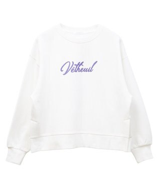 Green Parks 裏起毛発泡ロゴプルオーバー Off White