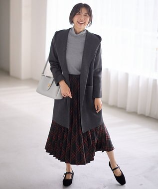 ANY 【洗濯機可】フーディーコーディガン チャコール