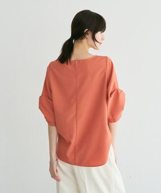 YECCA VECCA ハシゴレースタックスリーブブラウス Orange