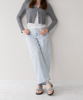 Bridget Birkin 【Bridget Birkin】キラキラチェーンアクセントサンダル シルバー