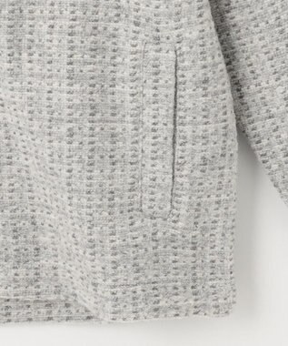 JOSEPH ABBOUD 【軽量/保温性】ウールミックスボアフリース ブルゾン ライトグレー系