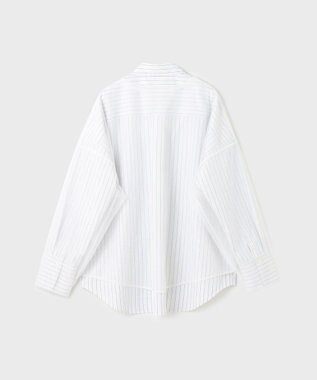 GRACE CONTINENTAL チュールレイヤードシャツ ホワイト