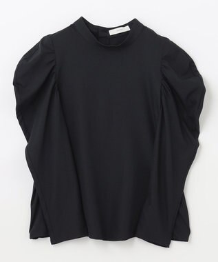 ANY タックボリュームブラウス ネイビー