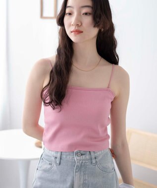 WEGO 【カップ付き】なちゅ盛れカップインショートキャミ ライトピンク