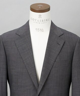 GOTAIRIKU 通年素材【横伸度15％のストレッチ】タスマニア100% SUPER120'sスーパーストレッチ トロピカルスーツ ライトグレー系8