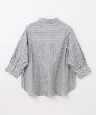 ANY 【洗濯機可能】ダブルポケット クロップドシャツ ストライプ