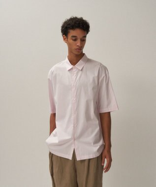 ATON GIZA BROAD | ショートスリーブシャツ - UNISEX PINK