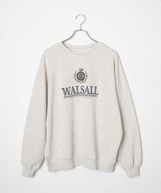 WEGO 刺繍BIGスウェット 杢グレー