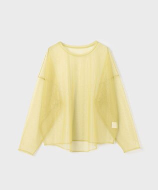 GRACE CONTINENTAL チュールレイヤードシャツ イエロー
