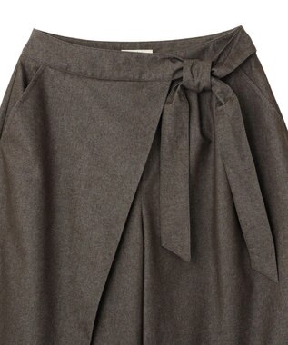earth music&ecology ラップハーフパンツ Charcoal Gray