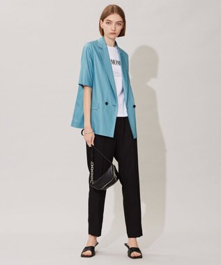 ICB L 【洗える】 ロゴTEE カットソー オフホワイト系