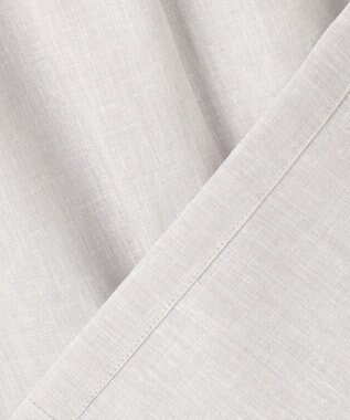 J.PRESS LADIES 【洗える・接触冷感・吸水速乾】麻SOLID バンドカラー シャツ ブラウス グレージュ系