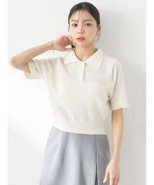 earth music&ecology ループヤーンプルオーバー Ivory