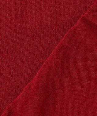 ANY インターシャロゴニットプルオーバー レッド×エクリュ